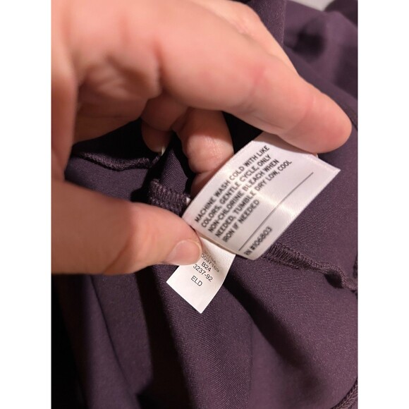 DULUTH Women’s NWOT Plum Long Sleeve Dress size XL Boat Neck Elegant Tie Waist - Picture 9 of 9